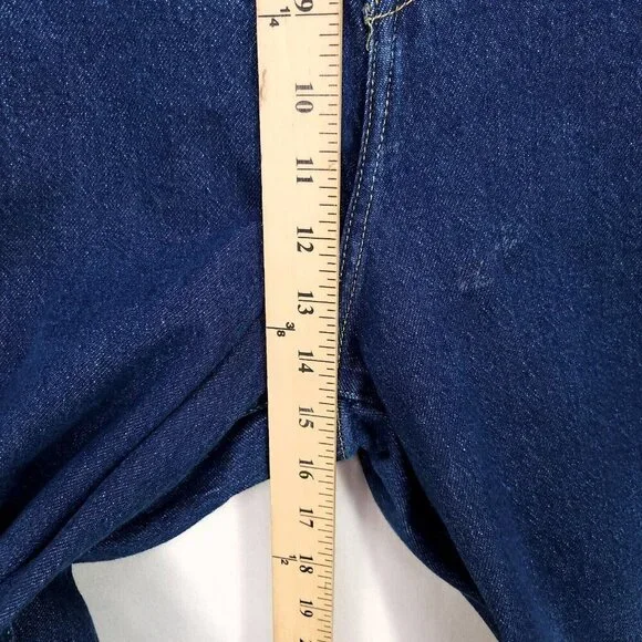 Lauren Ralph Lauren Capris Jeans Women's Pants 20W Ombre Blue Wide Leg Raw Hem - Picture 7 of 15